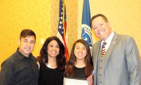 Certificate of Citizenship with Brent Rinehart, Atlanta USCIS Field Director
