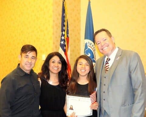 Certificate of Citizenship with Brent Rinehart, Atlanta USCIS Field Director