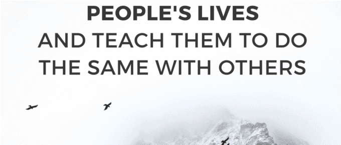 he #1 secret to making a greater impact in the world is by adding value into other people's lives and teaching them to do the same