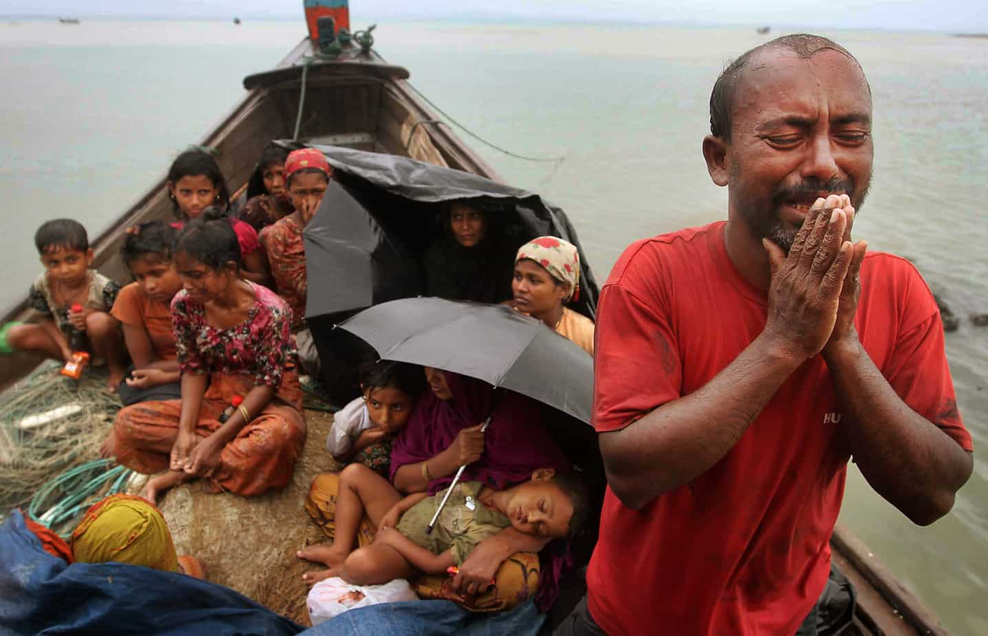 The Rohingya were crowded on boats after the military burned their villages, tortured and killed their men, and raped their women.
